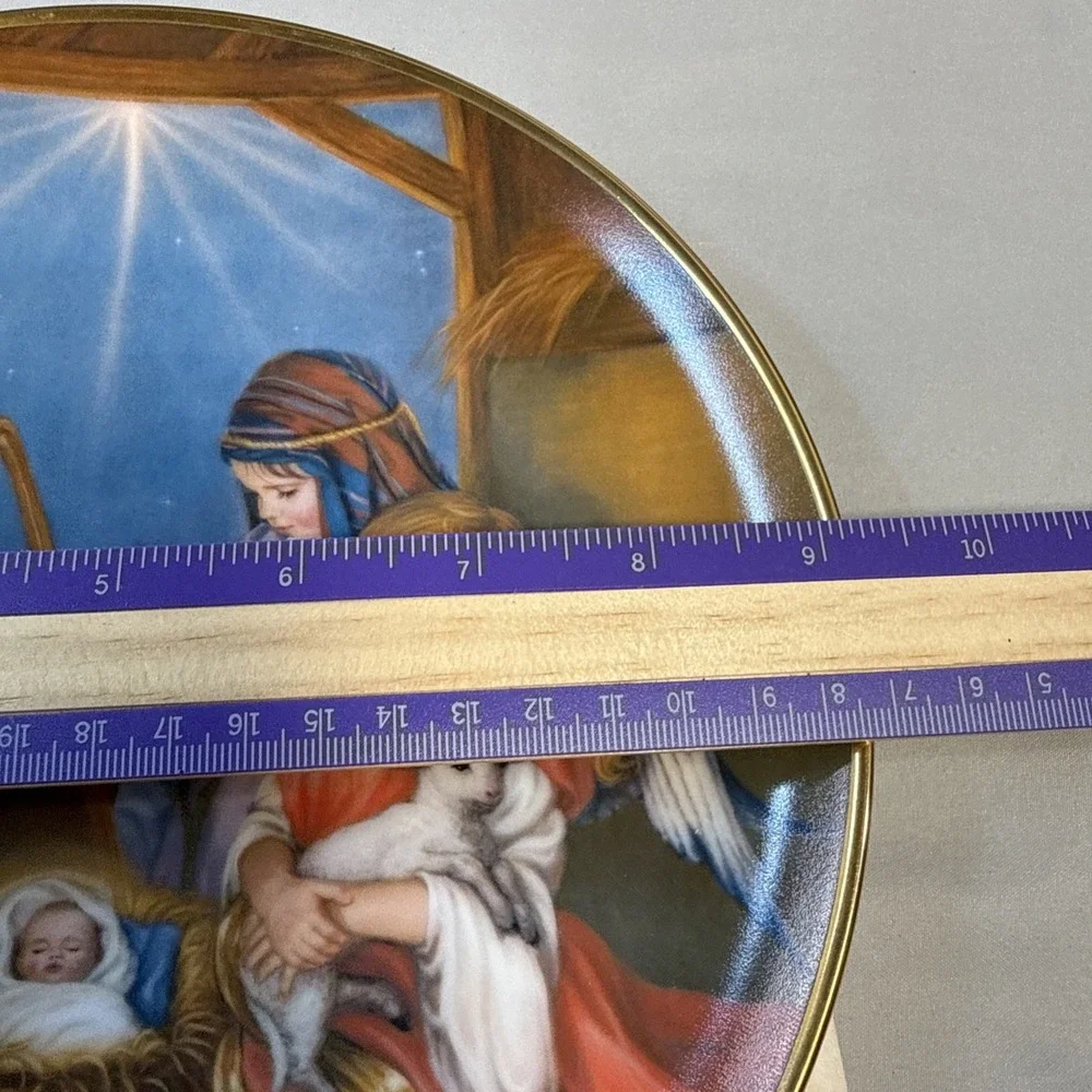 Vintage 1986 Reco Silent Night Collector Plate Sandra Kuck COA First Issue
